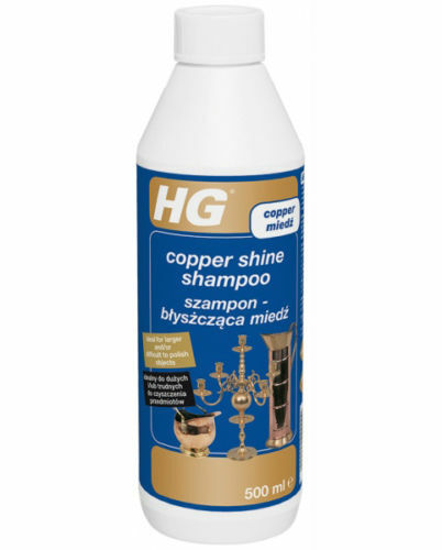 HG Copper Shine Shampoo Cleaner 500ml For Large Brass Copper Bronze Objects