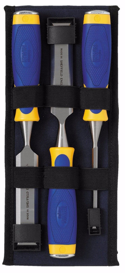 Chisel Set 3 Irwin Marples MARS500S3 MS500 Soft Touch Bevel Edge