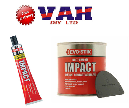 Evo Stick Impact Instant Contact Adhesive Multi Purpose Glue Strong 30G TO 500ML